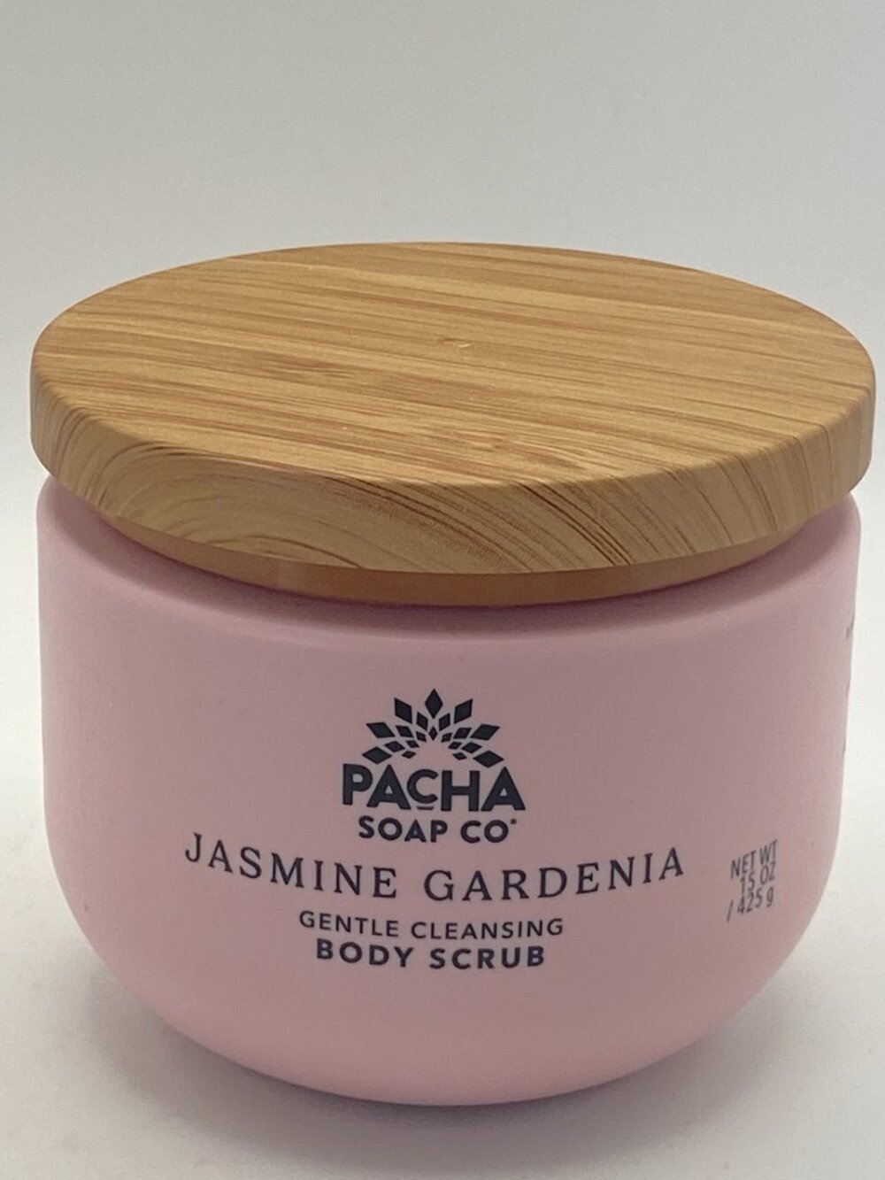 Pacha Soap Co Jasmine Gardenia Gentle Cleansing Body Scrub (15 oz / 425 g)